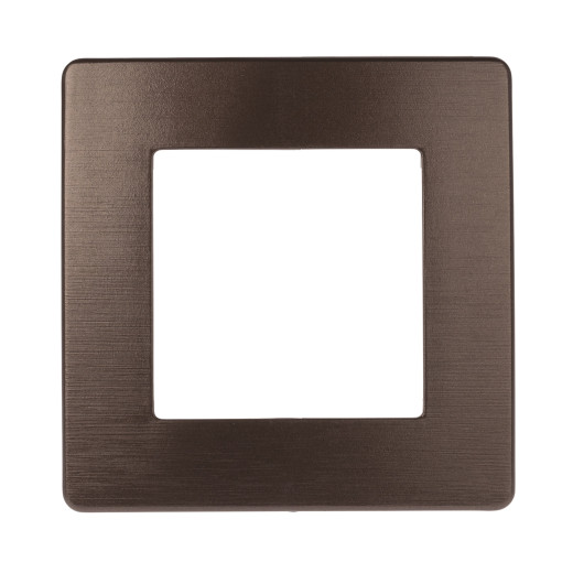 Рамка для розеток и выключателей ЭРА Серия 12 12-5101-13 на 1 пост, Сатин, бронза