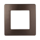 Рамка для розеток и выключателей ЭРА Серия 12 12-5101-13 на 1 пост, Сатин, бронза