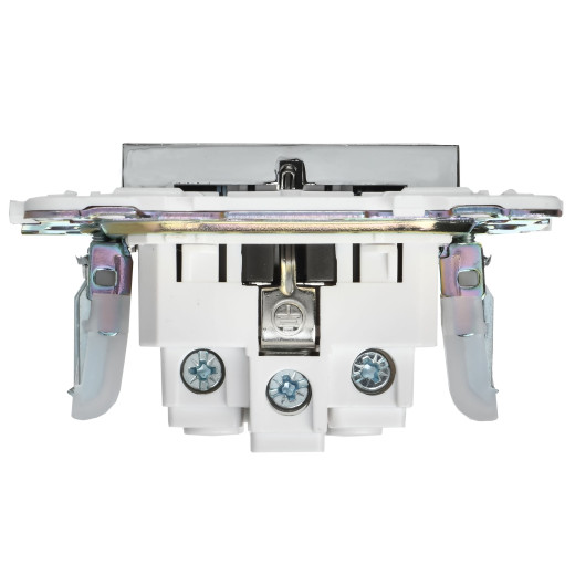 SKANDY Роз. с з/к без з/ш 16А SK-R05N никель IEK