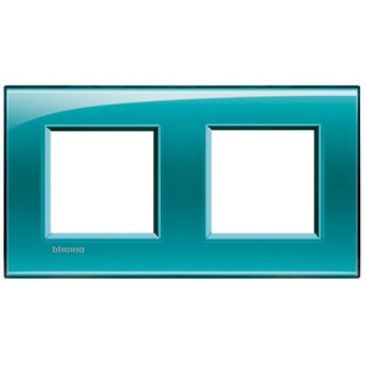 Livinglight Рамка прямоугольная, 2 поста, цвет зелёный