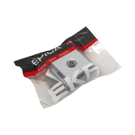 Механизм розетки TV, оконечная, алюминий Эпика EKF