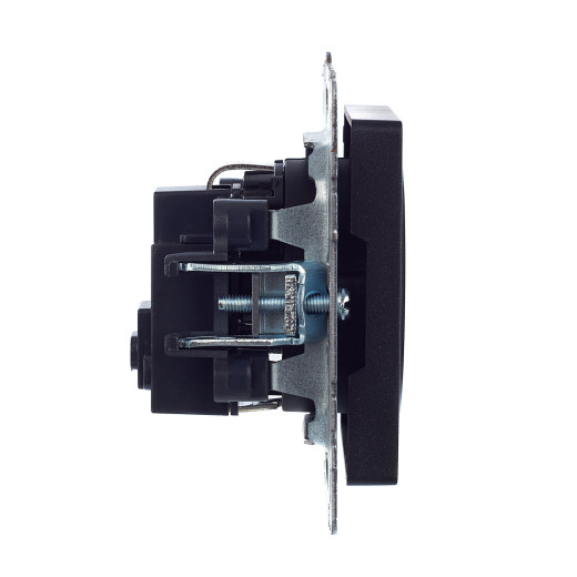 BRITE Роз. с з/к/ш 16А РС14-1-0-БрЧ черн. IEK