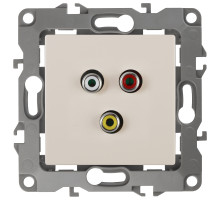 ЭРА Розетка Серия 12 12-3113-02 RCA IP20 слоновая кость