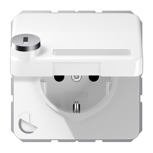 SCHUKO Steckd.m.Klappd.Schloss