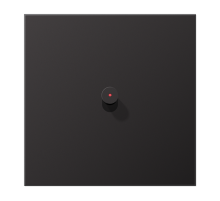 JUNG Центральная плата, 1 пост, 1 тумблер, конус c окошком металл Dark серия LS