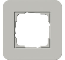 Gira E3 Серый/Белый глянцевый Рамка 1-ая