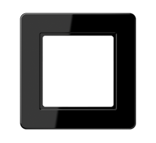 JUNG A Flow Черный Рамка 1-ая для вертикальной и горизонтальной установки