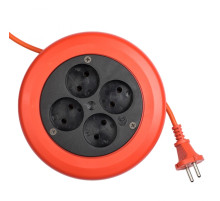 EKF PROxima Удлинитель-рулетка 4*10 м без заземления ПВС 2*0,75 10А/2,3кВт.