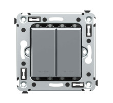 DKC Avanti Кнопка двухклавишная в стену, 