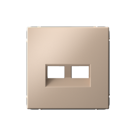 Systeme Electric ArtGallery Песочный Накладка двойная для информационных функций типа Keystone