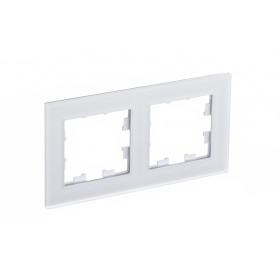 Systeme Electric AtlasDesign Nature Матовое стекло белый Рамка 2-ая