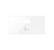 Simon 100 Белый глянец Накладка зарядного устройства USB SmartCharge