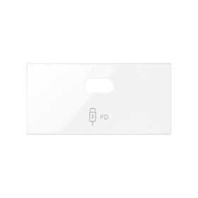 Simon 100 Белый глянец Накладка зарядного устройства USB SmartCharge