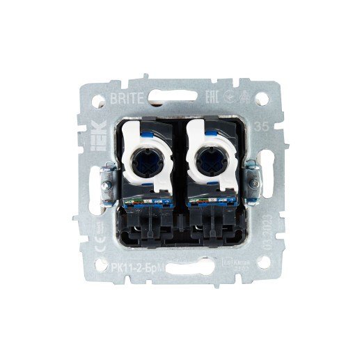 BRITE Роз. комп. 2-ая RJ45 кат.6 РК11-2-БрМ мар. IEK