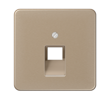 JUNG CD 500/CD plus Бронза Накладка 1-ой наклонной ТЛФ/комп розетки