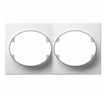 ABB NIE Tacto Бел Рамка 2-ая гориз