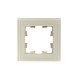 BRITE Рамка 1-мест. РУ-1-2-БрВа стекло ванильный IEK