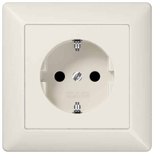 Штепсельная розетка SCHUKO 16A 250V~, слоновая кость