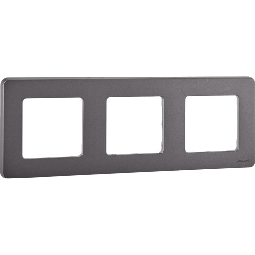 Рамка 3 поста - Legrand/Daccord Inspiria - дымчатый
