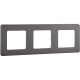 Рамка 3 поста - Legrand/Daccord Inspiria - дымчатый