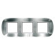 Axolute декоративные накладки в форме эллипса, сталь, цвет фактурная сталь, на 2+2+2 модуля