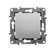Legrand Etika Алюминий Выключатель 1-клавишный, автоматические клеммы, 10AX, 250 В.