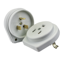 EKF PROxima Разъем РШ-ВШ 32А 250В 2P+PE (СУ) пластиковый бел..