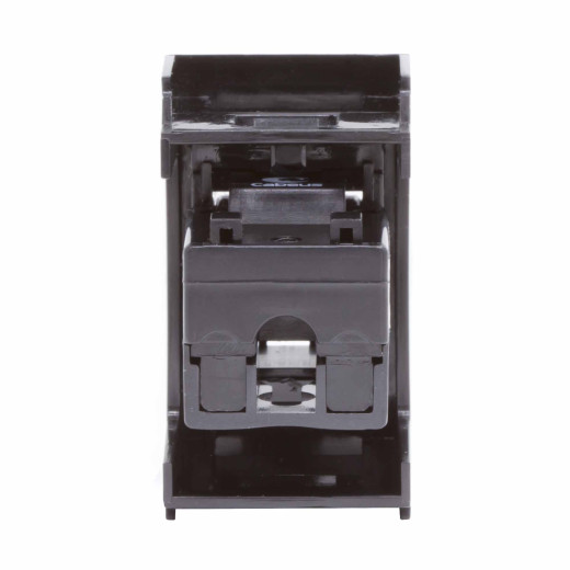 Компьютерная розетка RJ-45, кат. 6, 8P8C, Viva, черная, 1 модуль