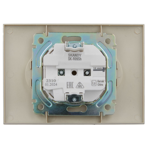 SKANDY Роз. 2-я без з/к с з/ш 10А сб. SK-R09Sh шамп. IEK