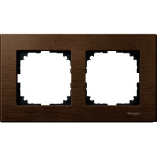 MERTEN M-Elegance РАМКА деревянная 2 поста, ОРЕХ, SM