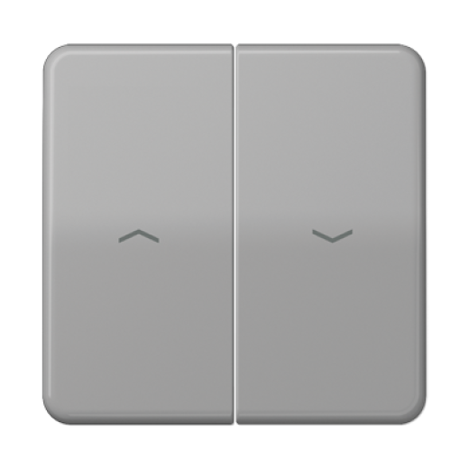 Клавиши для выключателя управления жалюзи 509VU и 539VU, серые