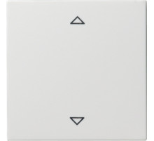 Gira S-55 Бел глянц Накладка нажимного электронного жалюзийного выключателя с ДУ (радио)