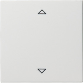 Gira S-55 Бел глянц Накладка нажимного электронного жалюзийного выключателя с ДУ (радио)