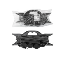 TDM Удлинитель-шнур силовой на рамке, каучук, КГ, IP44, 3 гнезда с/з, 3500 Вт, 10 м Народный У1-33263