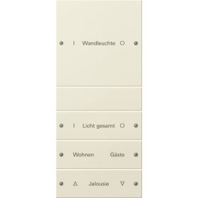 Gira Набор клавиш 4-местный (1+3),  ГРАВИРОВКА