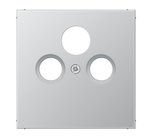 JUNG LS 990 Алюминий Накладка TV-SAT-FM розетки