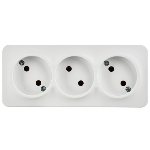 GLORY Роз. 3-я без з/к/ш о/у 10А РС23-2-ХБм бел. м. IEK