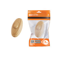 TDM Выключатель на шнур 6А 250В ЭКО сосна