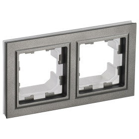 IEK BRITE BASE Шампань Рамка 2-м IP44 РУ-2-БрШ-44