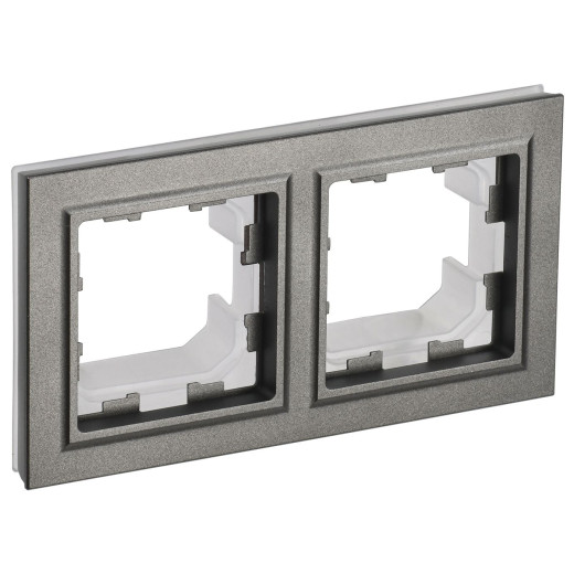 BRITE Рамка 2-мест. IP44 РУ-2-БрШ-44 шамп. IEK