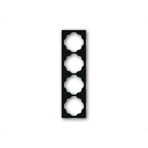 Рамка 4-постовая, impuls, чёрный бархат