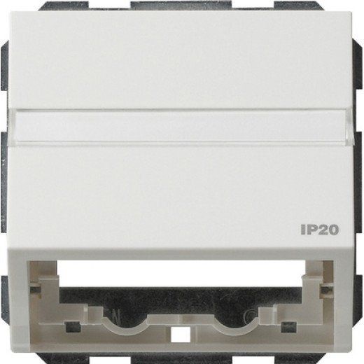 Накладка с опорной пластиной для розеток средств связи