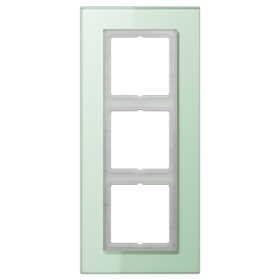 JUNG LS plus Стекло Светло-зеленое Рамка 3-ая