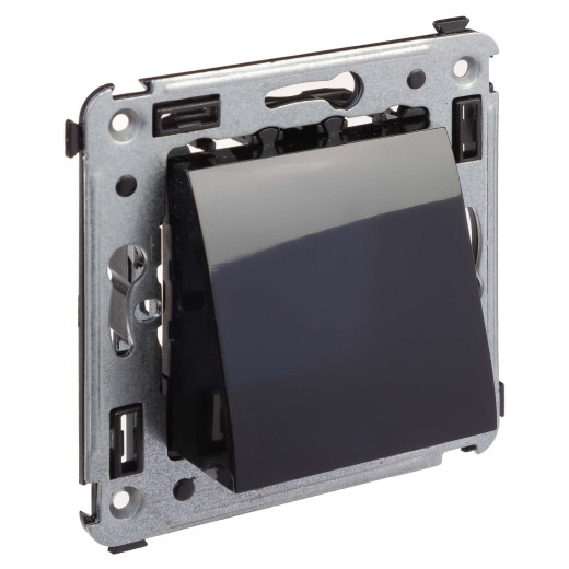 Вывод кабеля из стены, Avanti, черный квадрат