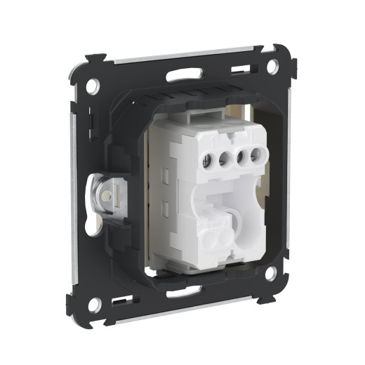 Кнопка одноклавишная в стену, Avanti, ванильная дымка