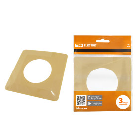 TDM Одноместная защитная рамка для выключателей или розеток для защиты обоев 130х130 мм, сл. кость