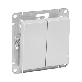 EKF Эпика Механизм выключателя, двухклавишный, алюминий.