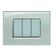 Livinglight Рамка прямоугольная, 3 модуля, цвет Серое небо