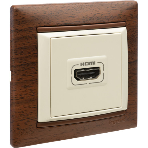 Рамка 1 пост - Legrand Valena - тонированное дерево