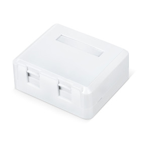 Wrline WR-MB-2 Корпус настенной розетки для установки 2-х вставок типа Keystone Jack, цвет белый